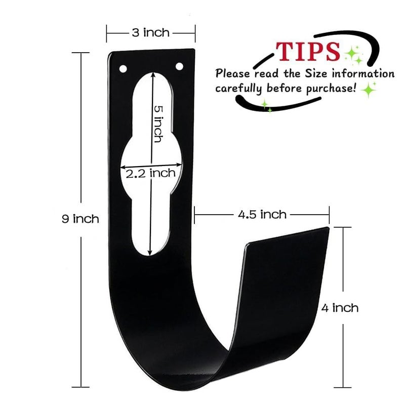 SupKing Hose Holder Wall Mount,Heavy Duty Garden Hose Hanger Reel Metal Hose Hooks Fit to100ft Expandable Watering Hose Storage - Image 2
